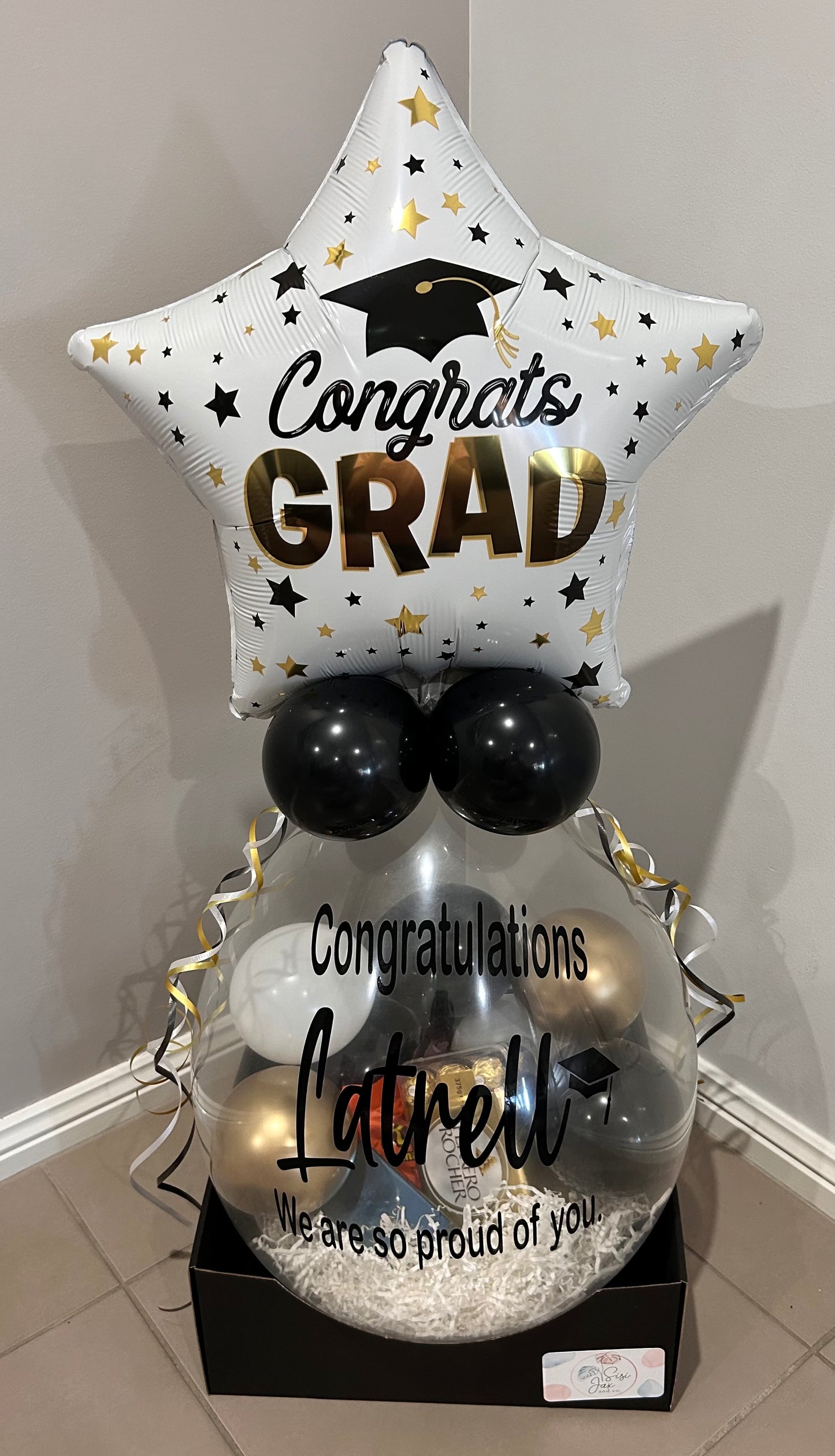 Grad Bursting Balloon Gift 10