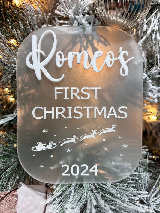 First Christmas Plaque